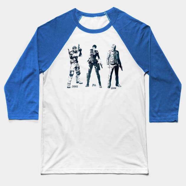 Resident Evil LEGENDS Baseball T-Shirt by Naumovski